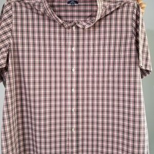 Mens button doqn plaid shirt